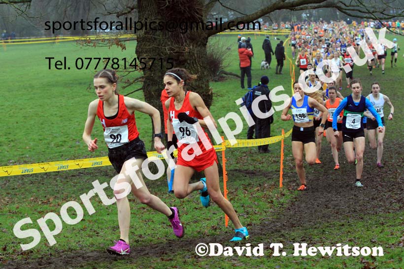Senior Womens 2023 Northern Cross Country Champs., Witton Park, Blackburn. Photo: David T. Hewitson/Sports for All Pics